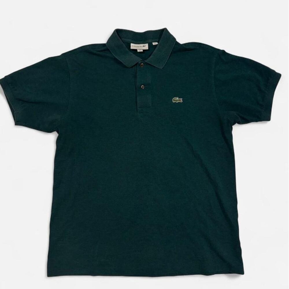 Lacoste classic fit green polo